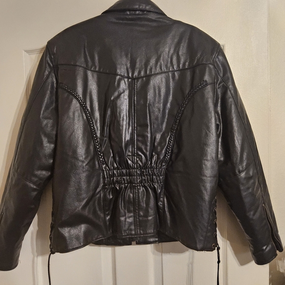 Women's USA Bikers Dream Apparel Genuine Leather 3M Thinsulate Motorcycle Jacket - Picture 11 of 16